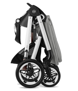 Коляска Cybex Talos S Lux SLV complete Cloud T Leaf Green Plus 3 в 1 Stone Grey с дождевиками