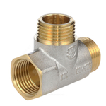 Тройник латунь никель Ду 20 (3/4") ВР/НР/НР Aquasfera 9035-02