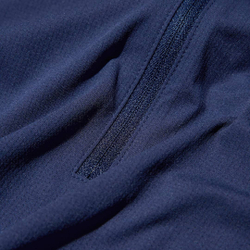 UNIQLO ФУТБОЛКА С ДЛИННЫМИ РУКАВАМИ НА МОЛНИИ, СИНИЙ