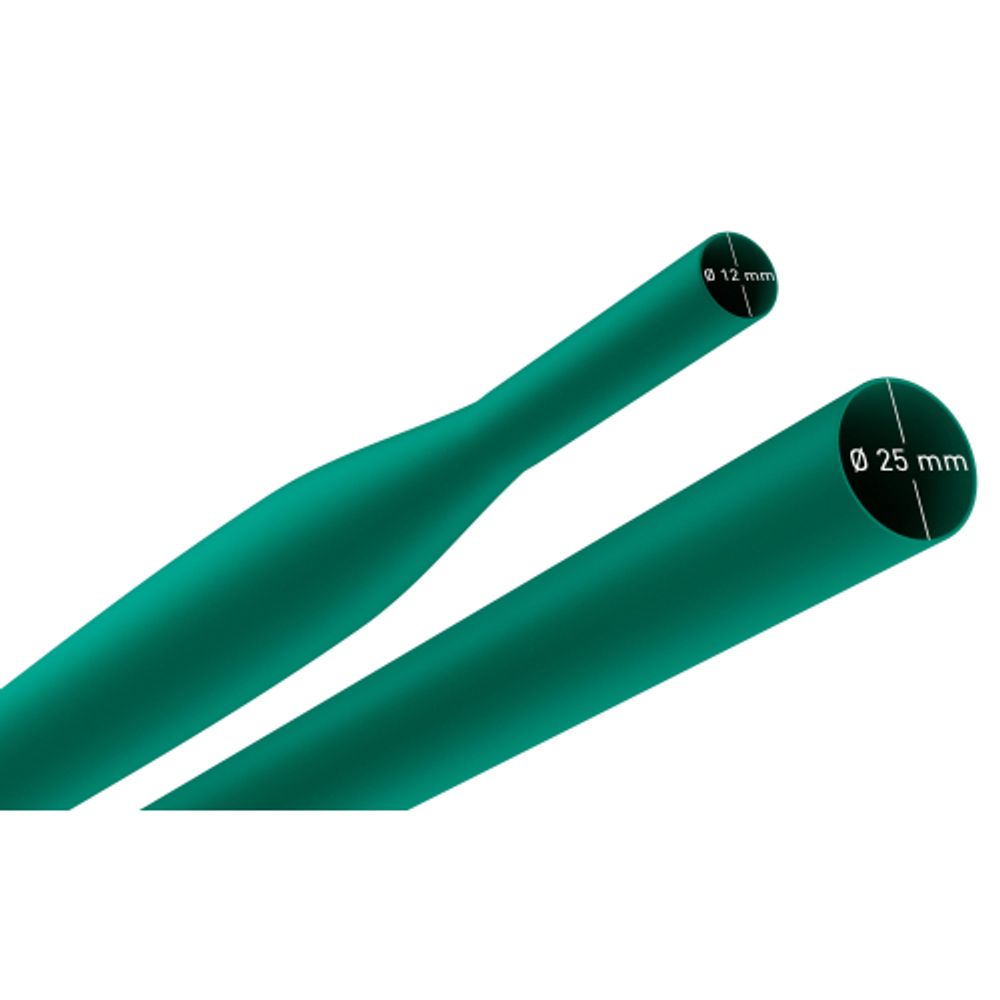 Термоусадочная трубка ЭРА NO-224-485 ТТУ нг-LS 25/12.5 зелёная в отрезках по 1 м 10 шт