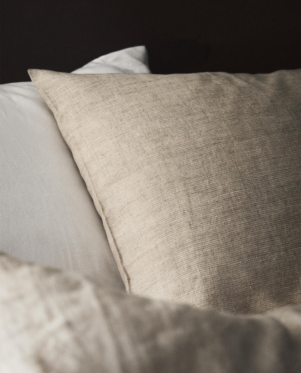 Наволочка Zara Home хлопок, лён 100%, однотонный, 6181/091