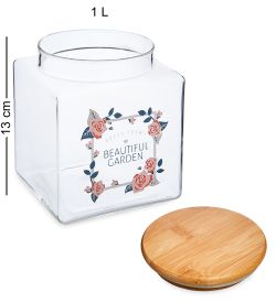 GS- 20/3 Банка для сыпучих «Цветочное очарование» 1л