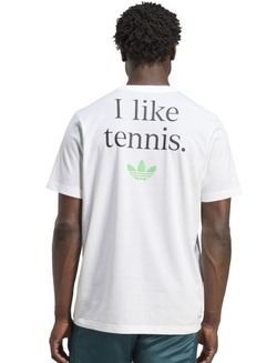 Мужская теннисная футболка Adidas Originals Graphic - белая