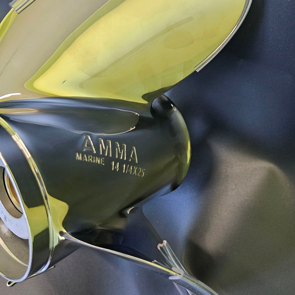 Гребной винт Yamaha 150-300, F150-F275, F300B Saltist AMMA  (3x14 1/4x25) (Сталь) (Polastorm)