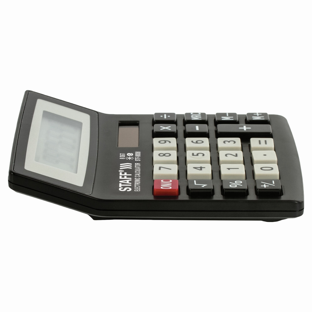 Калькулятор настольный STAFF STF-8008 компактный (113х87 мм) 8 разрядов двойное питание (2 штуки в упаковке)