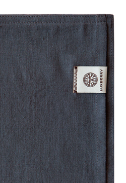 Постельное белье 1.5 спальное Luxberry коллекция Лен и Хлопок графитовое