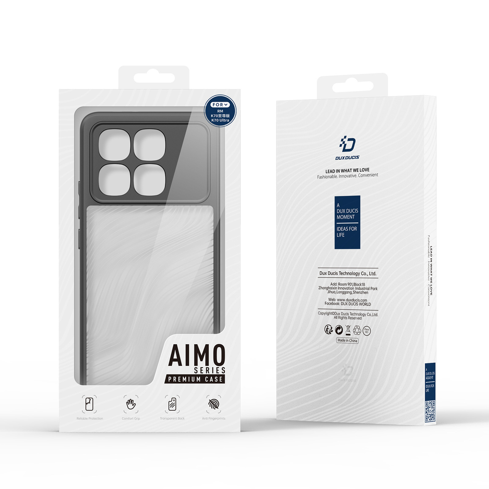 Защитный прозрачный чехол от Dux Ducis для смартфона Xiaomi Redmi K70 Ultra, серия Aimo Series Case