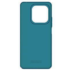 Тонкий жесткий чехол синего цвета (Peacock Blue) от Nillkin для Xiaomi Redmi Note 14 5G (версия Глобал), серия Super Frosted Shield
