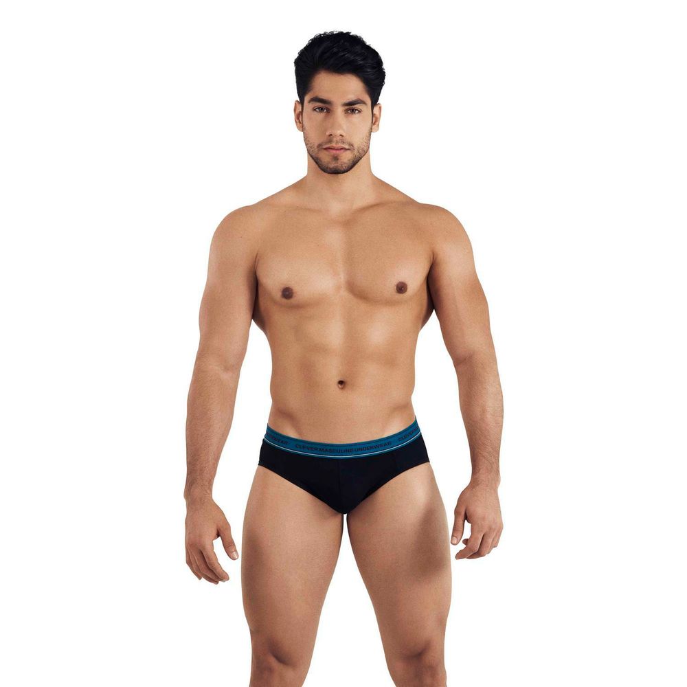 Мужские брифы черные с вырезами сзади Clever INTUITION BRIEF 030811