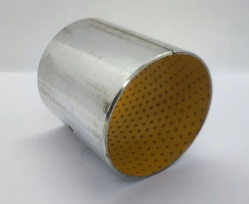 Металлополимерная разрезная свертная втулка SF-DX 80*85*100 4 шт./ Скользящий подшипник / Стальная втулка с POM покрытием / для манипуляторов и спец. техники