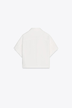 ZARA УКОРОЧЕННАЯ КУРТКА — ZW COLLECTION, ЭКРЮ