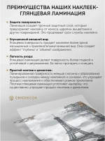 Наклейка интерьерная на холодильник Париж