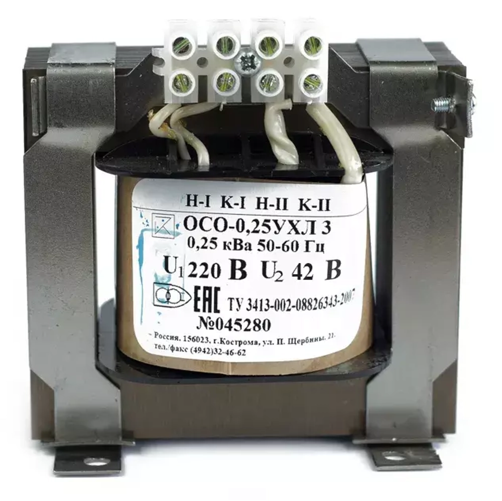 Трансформатор напряжения понижающий ОСО-0.4-09 УХЛ 3 220/36 ЭЛТИ ОС0000009275