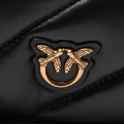 SMALL TWINS BAG MAXI QUILT – black