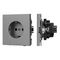 Механизм электрической розетки SCT-TENDO-MEU1-PL-GR (230V, 16A) Arlight 054080
