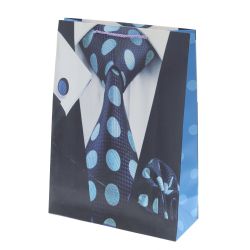 GAEM Пакет подарочный L (бумага 210г/м2, блок микс 12шт), L30 W12 H41,5 см, 4в.