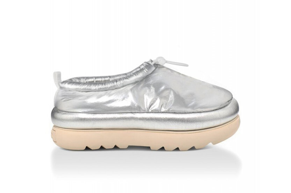 UGG Maxi Heritage Braid Clog-Silver