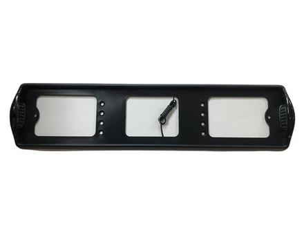 Рамка автомобильного номера с подсветкой номера боковые черные