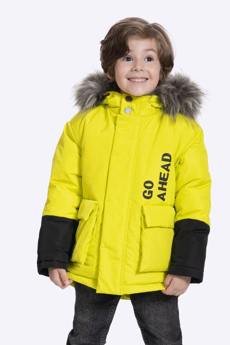 Boys yellow parka sales