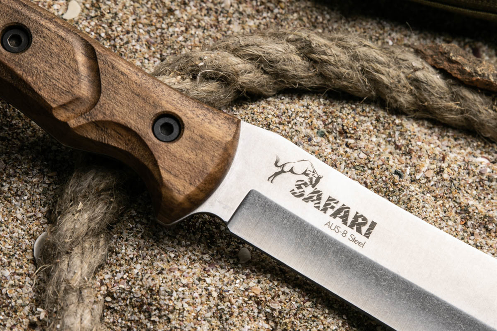 Туристический нож Safari AUS-8 StoneWash