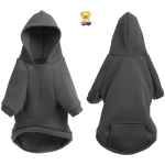 Кофта - толстовка для мелких пород собак «BRO Style», цвет черный, р 2XL (на флисе)