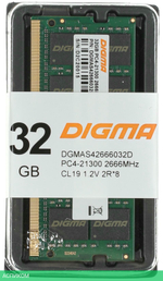 Оперативная память Digma DDR4 32Gb (DGMAS42666032D)