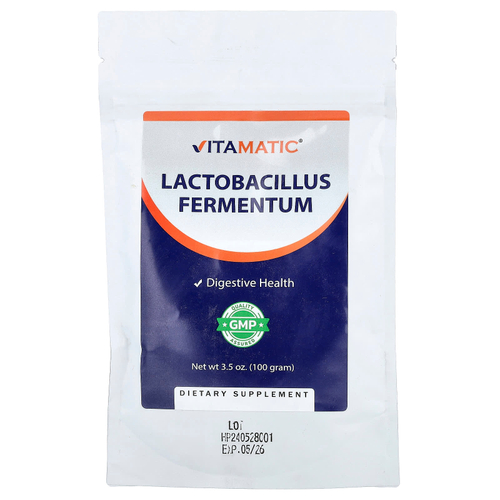 Vitamatic, ферментум (Lactobacillus fermentum), 100 г (3,5 унции)