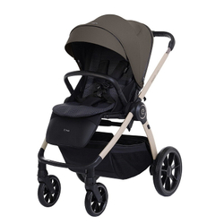 Детская коляска 3 в 1 Espiro Yoga 2025 и автокресло Pi Gray blue 109 meditation breze voice of nature / Серый/синий (Gray blue 103)