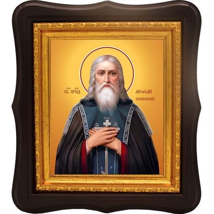 Мефодий Пешношский преподобный игумен. Икона на холсте.