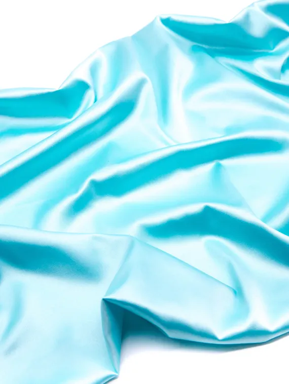 Атлас бельевой слабоэластичный, голубой/ментол