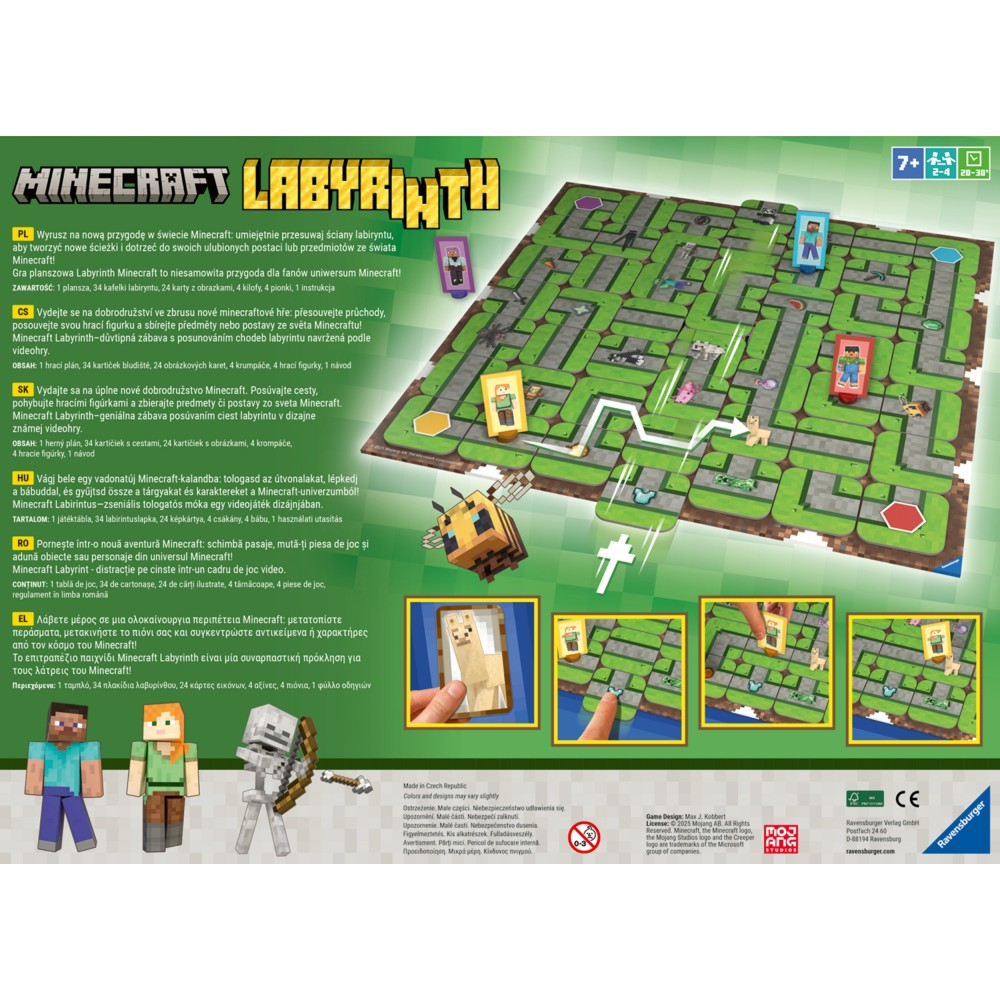 Настольная игра Ravensburger 247714 Лабиринт Minecraft 247714 — фото 3