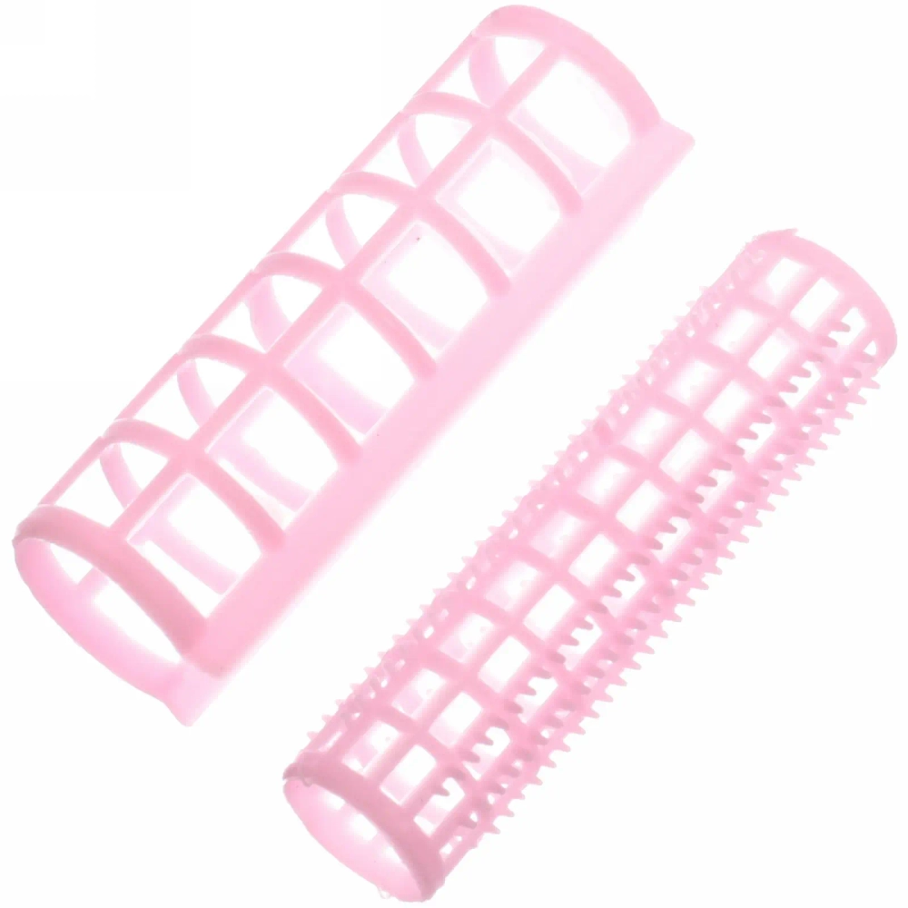 Бигуди пластмассовые с зажимом 5шт «Beauty Room», цвет розовый и мятный, 7*2,5см.