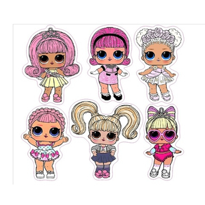 Наклейки Кукла