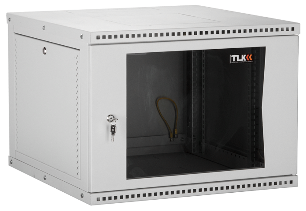 Шкаф настенный 19", 9U TLK TWI-096060-R-G-GY