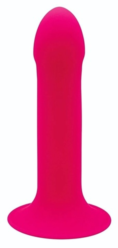 Ярко-розовый фаллоимитатор двойной плотности Hitsens 2 - 16,7 см. (Цвет: ярко-розовый)