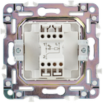 SKANDY Выключатель 1-клавишный с индикацией 10А SK-V07Bl черный IEK