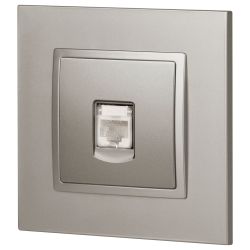 Розетка ЭРА Elegance 14-3107-16 RJ45, титан