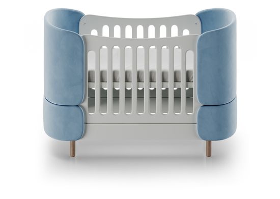 Кроватка-трансформер KIDI Soft (голубой)