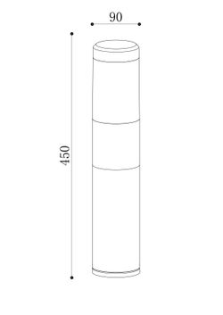 Парковый светодиодный светильник Maytoni Koln O590FL-L8B4K