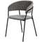 Стул Turin темно-серый с чёрными ножками
