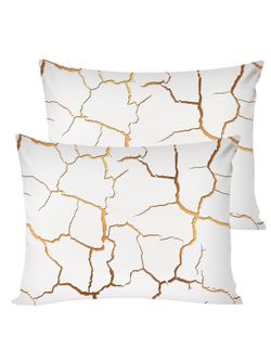 Постельное белье поплин Сказка "Кракле (белый)" 2-спальное  Наволочка 50х70 см 2 шт Простынь на резинке 160x200 см Пододеяльник 175x215 см