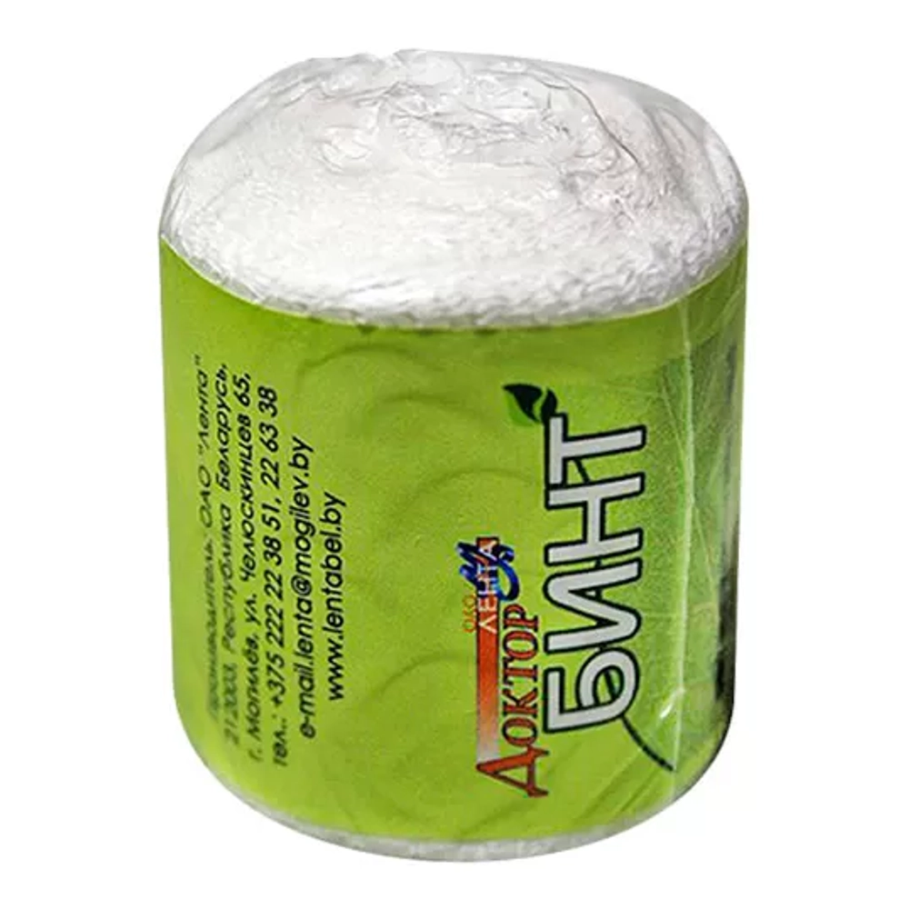 Бинт медицинский фиксирующий эластичный тканевый 10 см 7 м 100 шт