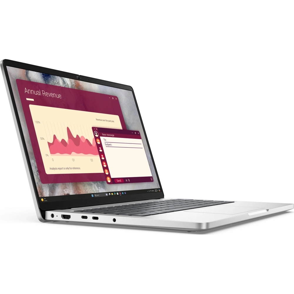 Ноутбук Dell Pro 14 Core Ultra 7 255U 16Gb SSD512Gb Intel Graphics 14" IPS FHD+ (1920x1200) Linux grey WiFi BT Cam (PRO14-7653)
