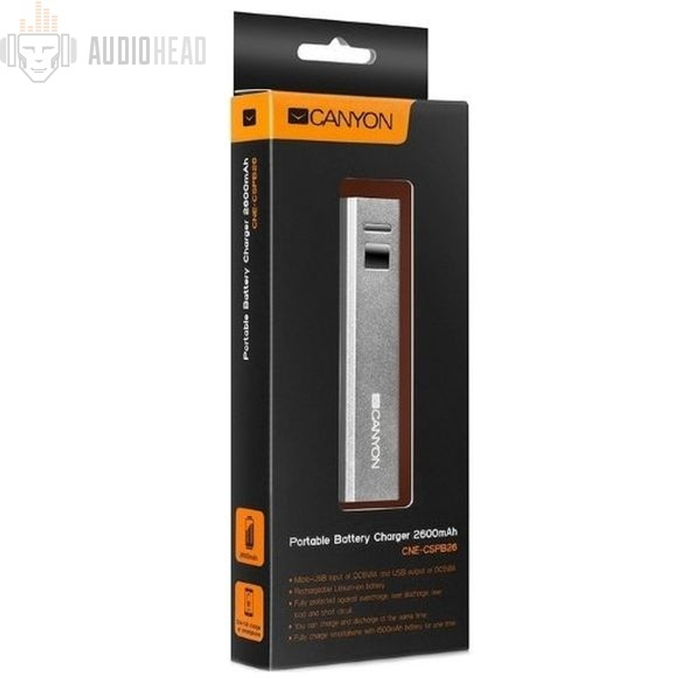 Порт.аккумул. Canyon CNE-CPB26R  (2600mAh)