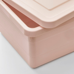 Коробка с крышкой IKEA SOCKERBIT (СОКЕРБИТ), Розовый, 38x25x15 см
