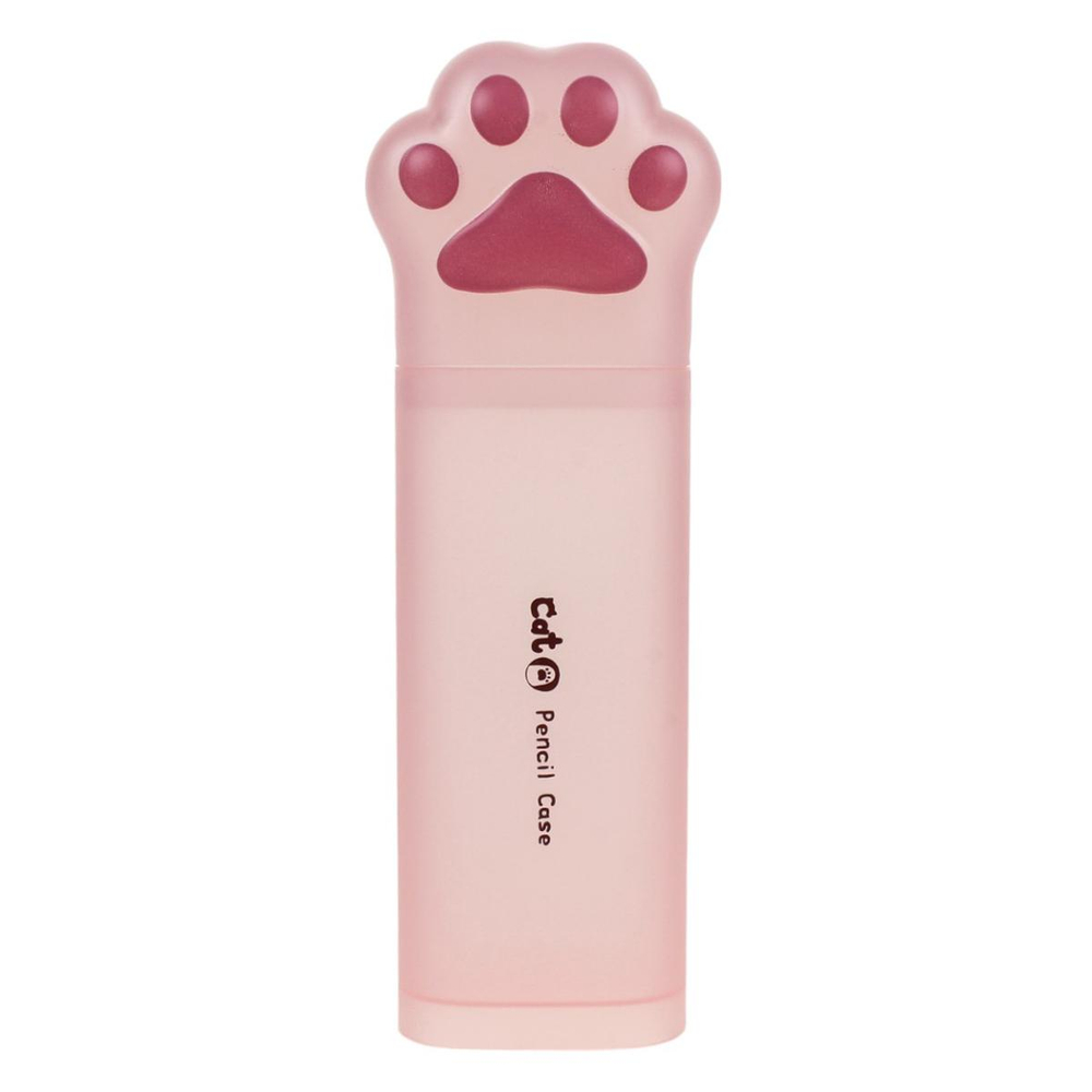 Пенал-тубус пластиковый "Лапка", 3 цвета микс