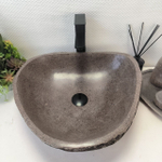 Раковина из речного камня RS-63408 (49*44*15) 0123