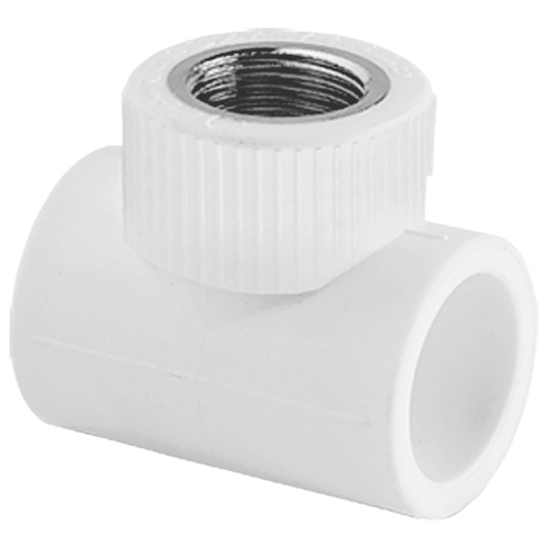 Тройник TEBO бел. PP-R комб. 20х1/2" ВР (20/120), арт. 030040302