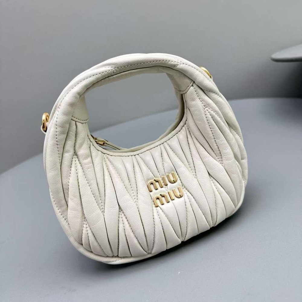 Miu Miu Wander matelassé hobo mini-bag