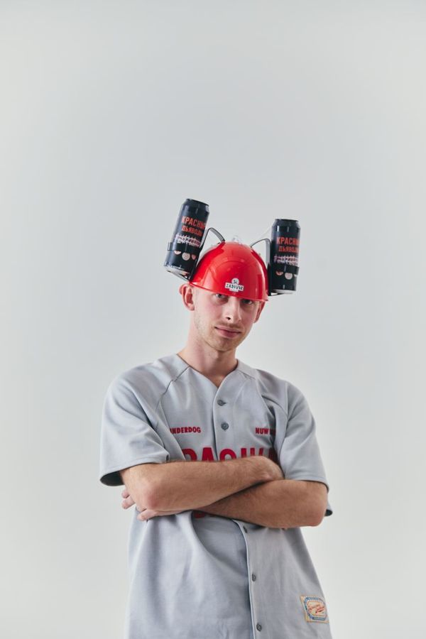 Пивная каска Underdog КД красная - фото 3